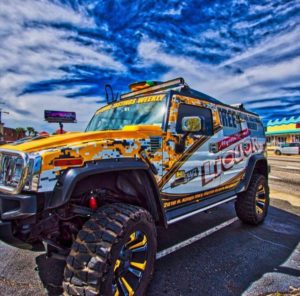 Look for the yellow Hummer at Myrtle Beach Liquor